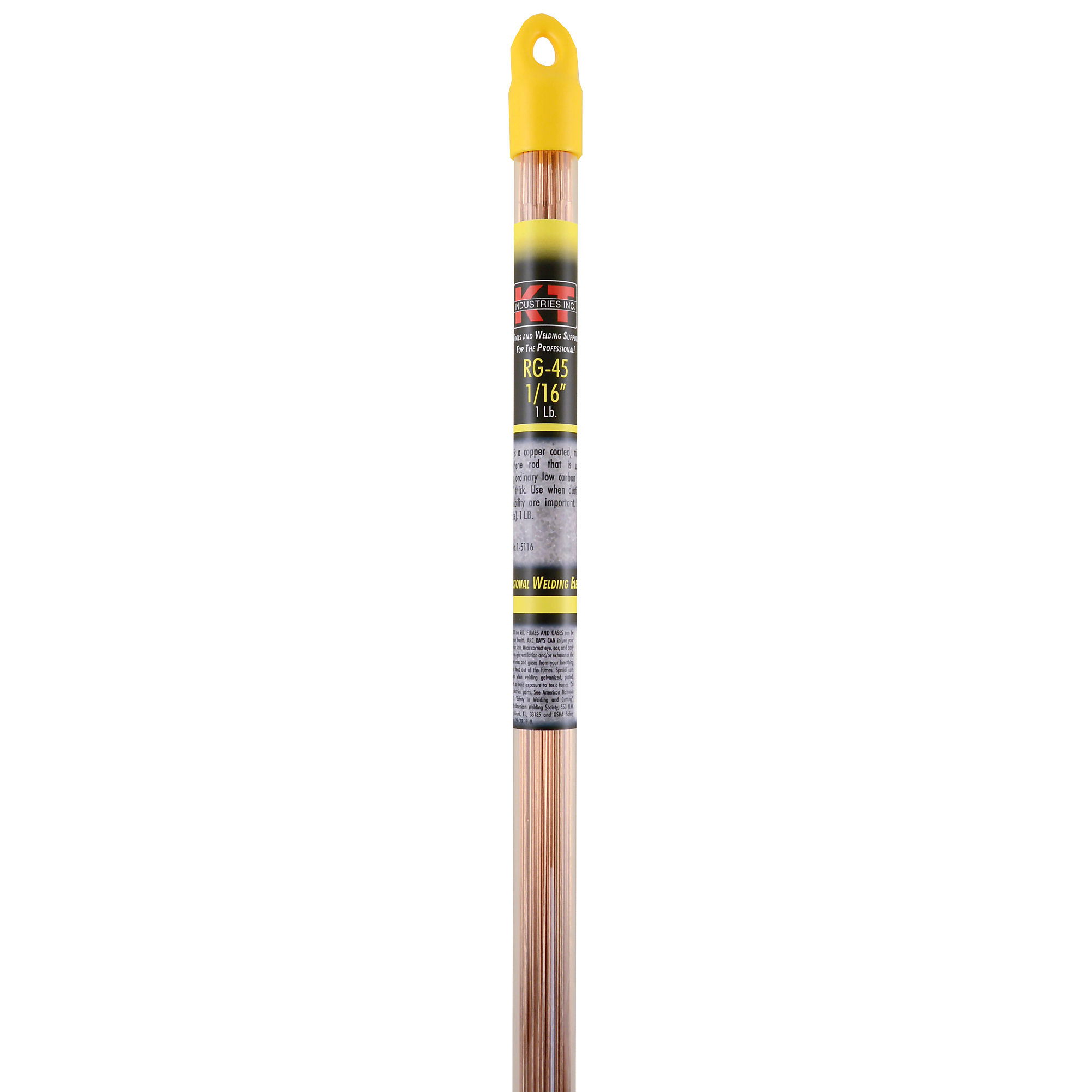K-T Industries RG-45 Mild Steel Welding Rods — 1/16in. Diameter, 20in. Length, 27 Pcs, Model# 1-5116
